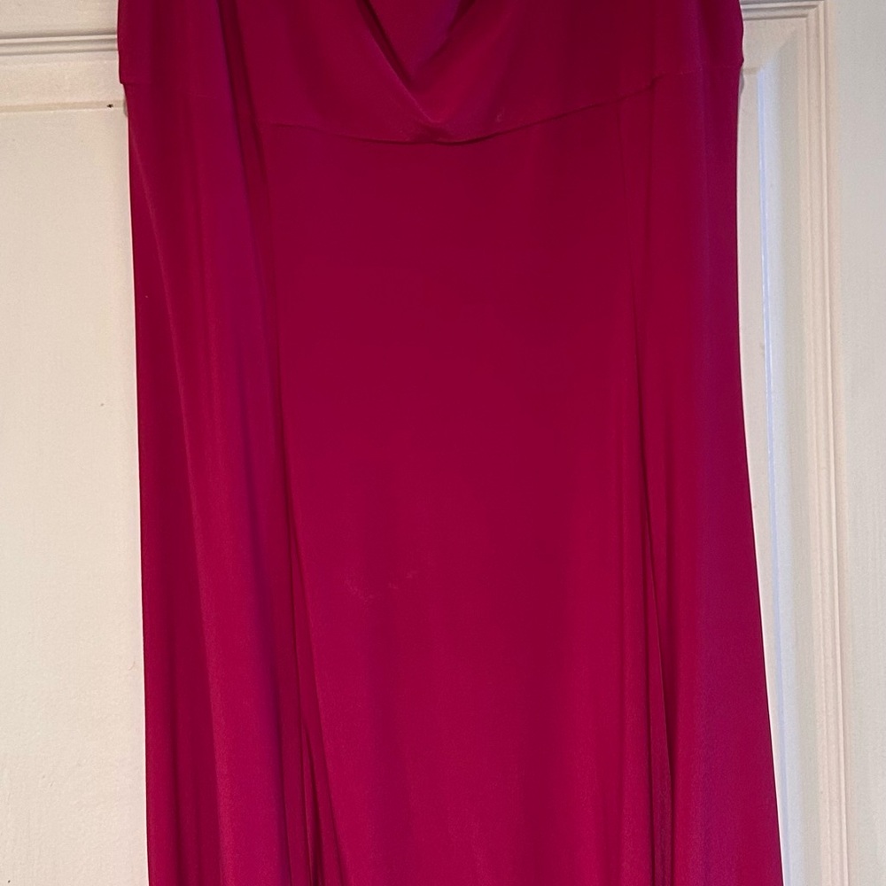 Chaps Women's Magenta A-Line Dress